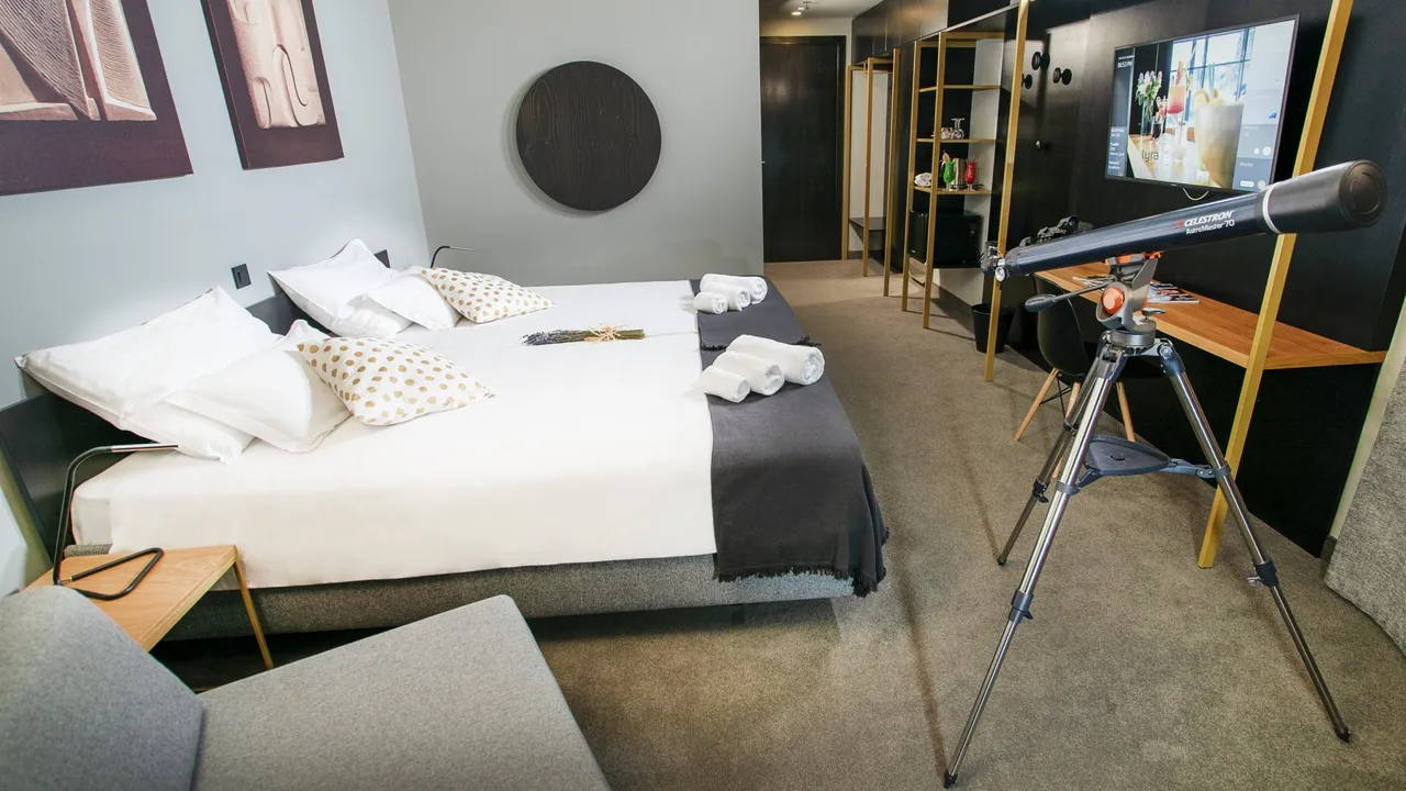 Superior room bedroom in Hotel Lyra Plitvice